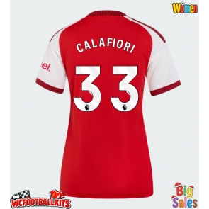 Arsenal Riccardo Calafiori #33 Replica Home Stadium Shirt for Women 2026-27 Short Sleeve